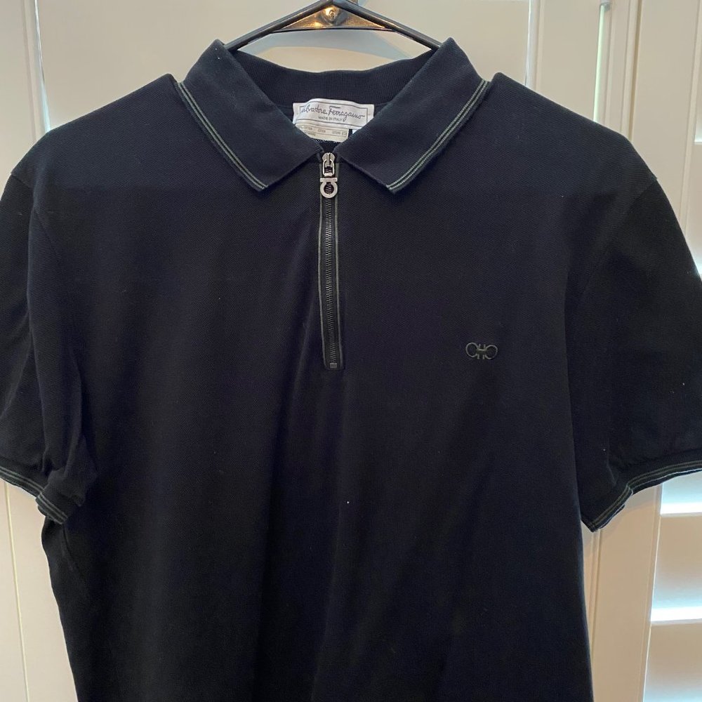 Salvatore Ferragamo Mens Polo Shirt Size L Fit M/S